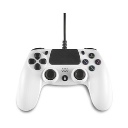 Spartan Gear - Hoplite Wired Controller (Compatible With pc and Playstation 4) (Colour: White)