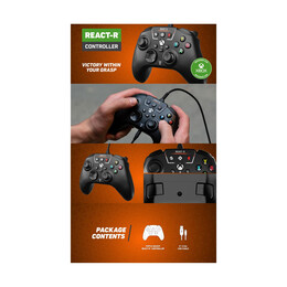 Turtle Beach: React-r - Wired Controller [For Xbox, pc] (Color: Black)