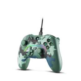 Spartan Gear - Pelekys Wired Controller (Compatible With pc and Playstation 3) (Colour: Green Camo)