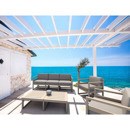 MYKONOS ΤΡΑΠΕΖΙ TAUPE 130X65X33εκ. ΠΟΛ/ΝΙΟΥ