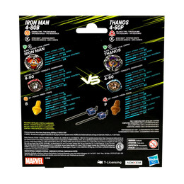 Hasbro Marvel: bey Blade x - Iron man 4-80b vs. Thanos 4-60p (G0287)