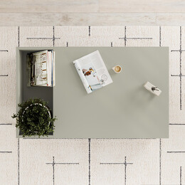 Τραπεζάκι Σαλονιού Vena Megapap Χρώμα ash Green 100x60x42εκ.