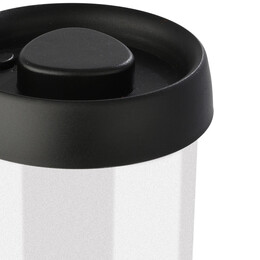 Estia Δοχειο Αποθηκευσης Κενου Αερος Γυαλινο 900ml με Καπακι Μαυρο