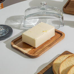 Estia Βαση Τυριων Allure με Γυαλινο Καπακι 18.5x12.8x10cm