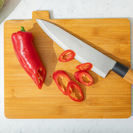 Estia σετ Επιφανειες Κοπης Bamboo Essentials 5 τεμ με Μαυρη Μεταλλικη Βαση