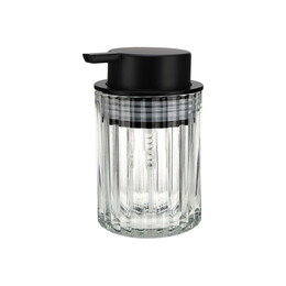 Estia Αντλια Σαπουνιου Alivio Γυαλινη Αναγλυφη 300ml 7.8x12.5cm Διαφανης