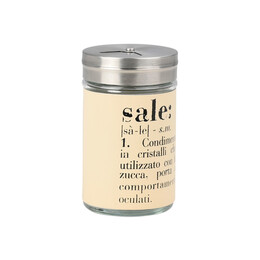 Estia Δοχειο για Αλατι Allure Γυαλινο 4.8x8.2cm Μπεζ