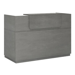 Γραφείο Reception Lemmon Megapap Χρώμα Γκρι Σκυροδέματος 120x70x110εκ.