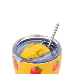 Estia Θερμος Coffee mug Save the Aegean 350ml berry Bright