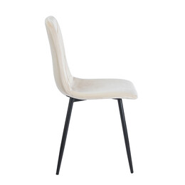 EVA BEIGE VELVET ΥΦΑΣΜΑ ΚΑΡΕΚΛΑ ΜΕΤΑΛΛΙΚΗ