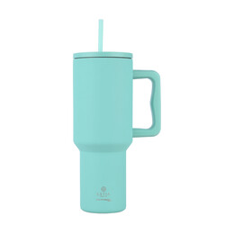 Estia Θερμος Straw Tumbler xl Save the Aegean 1200ml Bermuda Green