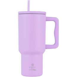 Estia Θερμος Straw Tumbler xl Save the Aegean 900ml Lavender Purple