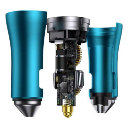 Baseus Φορτιστής Αυτοκινήτου Golden Contactor Pro, 2xusb, 40w (Μπλε)