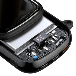 Powerbank Baseus Qpow pro With Lightning Cable, usb-c Port and usb 20000mah, 20w (Black)