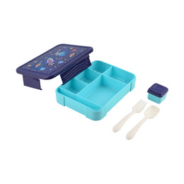 Estia Παιδικο Φαγητοδοχειο Save the Aegean 1330ml με 5 Θηκες Solar Jump