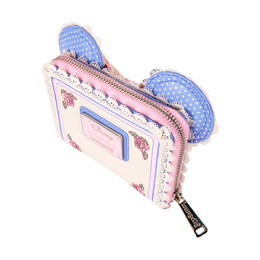 Loungefly Disney Minnie Floral and Lace Ears zip Around Wallet (Wdwa3269)
