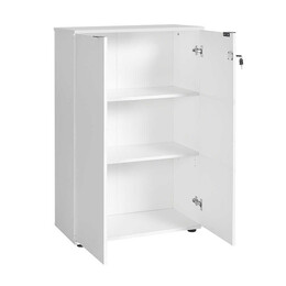 Ντουλάπι Γραφείου rio Megapap με Κλειδαριά Χρώμα Λευκό 72x34x109εκ.