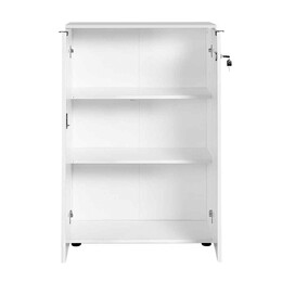 Ντουλάπι Γραφείου rio Megapap με Κλειδαριά Χρώμα Λευκό 72x34x109εκ.