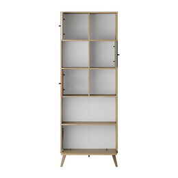 Βιβλιοθήκη Terra Megapap Χρώμα Florida oak 67x30x181εκ.