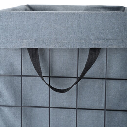 Estia Καλαθι Απλυτων Cage Μεταλλικο Αναδιπλουμενο 35x40x55cm