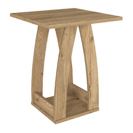 Τραπεζάκι Βοηθητικό - Κομοδίνο Deros Megapap Χρώμα Sepet oak 45x45x56εκ.