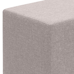 Σκαμπώ Linda Megapap Υφασμάτινο Χρώμα Μπεζ 40x40x40εκ.