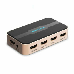 Vention 1 in 4 out 4k Hdmi Splitter Gold Aluminum Alloy Type (Accg0-eu) (Venaccg0-eu)