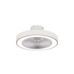 Estia Ανεμιστηρας Οροφης Halo Flow 50cm 15w με cct led Φωτισμο 45w & Τηλεχειριστηριο Λευκος