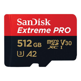 Sandisk Extreme pro Microsd 512gb + Sdadapter (Sdsqxcd-512g-Gn6ma) (Sansdsqxcd-512g-Gn6ma)