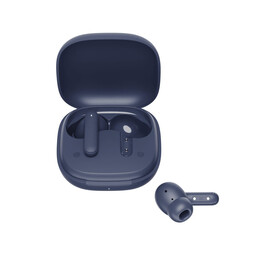 QCY Buds Blue (QT43) - Noise Reduction Clear Calls TWS Earbuds 35h, 10mm dynamic drivers