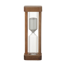 Κλεψυδρα Allure 15 Λεπτων Γυαλινη me Ξυλινο Πλαισιο Φ5x14cm