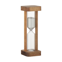 Κλεψυδρα Allure 15 Λεπτων Γυαλινη me Ξυλινο Πλαισιο Φ5x14cm