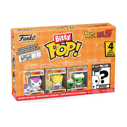 Funko Bitty Pop! 4-Pack: Dragon Ball z- Frieza, Super Saiyan, Piccolo, Mystery Pop! Vinyl Figures
