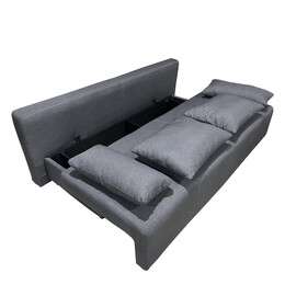 Καναπές Κρεβάτι Τριθέσιος ArteLibre URBAN LOUNGE 3S Σκούρο Γκρι Ύφασμα 194x93x72cm
