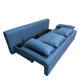 Καναπές Κρεβάτι Τριθέσιος ArteLibre URBAN LOUNGE 3S Μπλε Ύφασμα 194x93x72cm