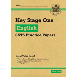 Ks1 English Sats Practice Papers: Pack 2 (For end of Year Assessments)
