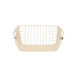 Estia Καλαθι Οργανωσης Allure Μεταλλικο 26.5x29.5x16cm Στοιβαζομενο Ivory
