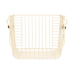 Estia Καλαθι Οργανωσης Allure Μεταλλικο 26.5x29.5x21.5cm Στοιβαζομενο Ivory