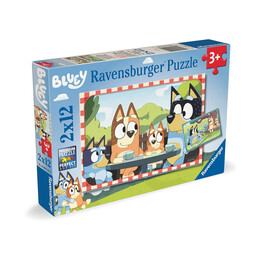 Ravensburger Puzzle: Bluey and the Heeler Family (2x12pcs) (12004111)