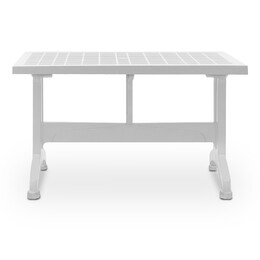 Τραπέζι Πολυπροπυλενίου Callan Megapap Χρώμα Λευκό 120x70x73εκ.