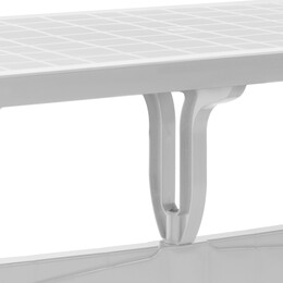 Τραπέζι Πολυπροπυλενίου Callan Megapap Χρώμα Λευκό 140x80x73εκ.