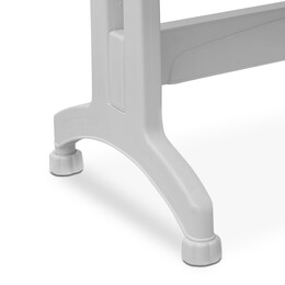 Τραπέζι Πολυπροπυλενίου Callan Megapap Χρώμα Λευκό 140x80x73εκ.