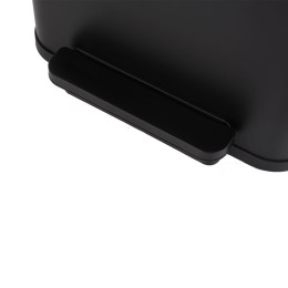 Estia Καδος Απορριματων Flatop Soft Close 50lt ματ Μαυρος