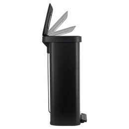 Estia Καδος Απορριματων Flatop Soft Close 70lt ματ Μαυρος
