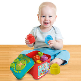 Soft Clemmy Αισθητηριακός Κουβάς Με 15 Μαλακά Premium Τουβλάκια Για 6-36 Μηνών