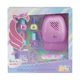 HappiHobbi Σετ Μανικιούρ με Στεγνωτήρα Για 6+ Χρονών