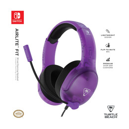 Turtle Beach: Airlite fit - Wired Gaming Headset [For Switch] (Color: Ghost Purple)