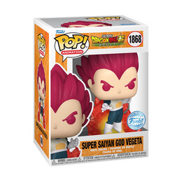 Funko Pop! Animation: Dragon Ball Super - Super Saiyan god Vegeta* (Special Edition) #1868 Vinyl Figure