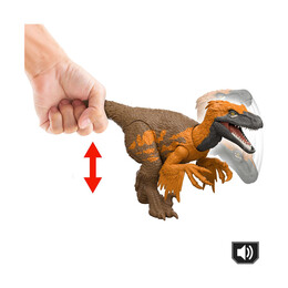 Mattel Jurassic World: Movie Line Rebirth - Jurassic World Wild Roar Utahraptor (Jgc80)