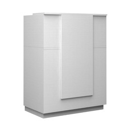 Γραφείο Reception Gemini Megapap Χρώμα Λευκό 90x50x110εκ.